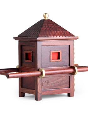 红木雕刻工艺品摆件红酸枝小花轿装饰品J客厅摆设小装饰品乔迁礼