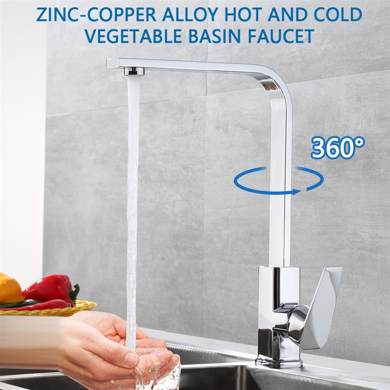 推荐2022 Kitchen Faucets Sink Water Faucet 360 Rotation Swiv-图1