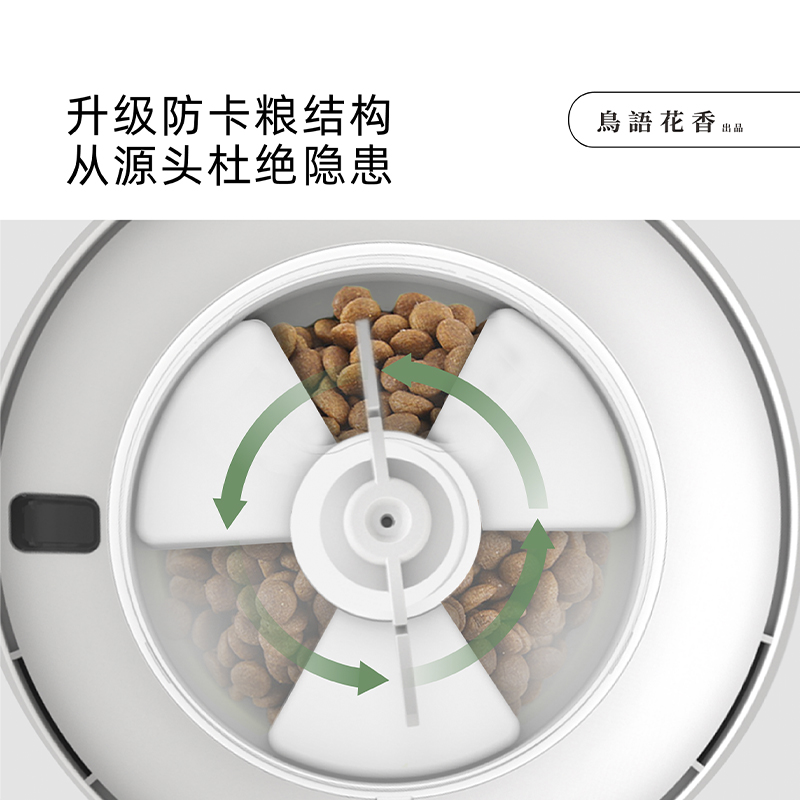 智能自动喂食器喂水器猫咪狗狗猫粮狗粮定时定点定量宠物鸟语花香 - 图2