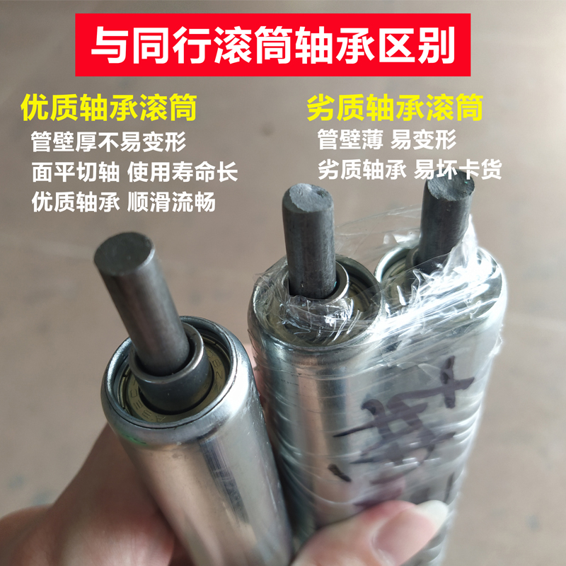 无动力滚筒卸货神器输送机线传送带省力搬运神器T小型卸车下货滑-图1