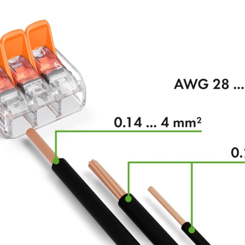 速发wago221-413快速家用电工接线端子 电线快接头导线连接器并线 - 图3