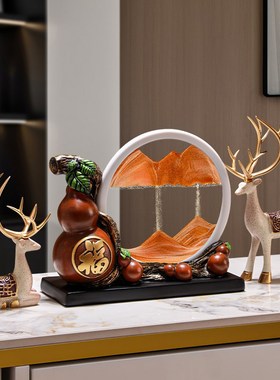 流沙画摆件3d立体高级感客厅酒柜电视展示柜工艺装饰品摆设乔迁礼