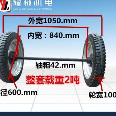 50016橡胶实芯轮40012马车工矿载重轮45012工Q地轮子16寸4008 - 图1