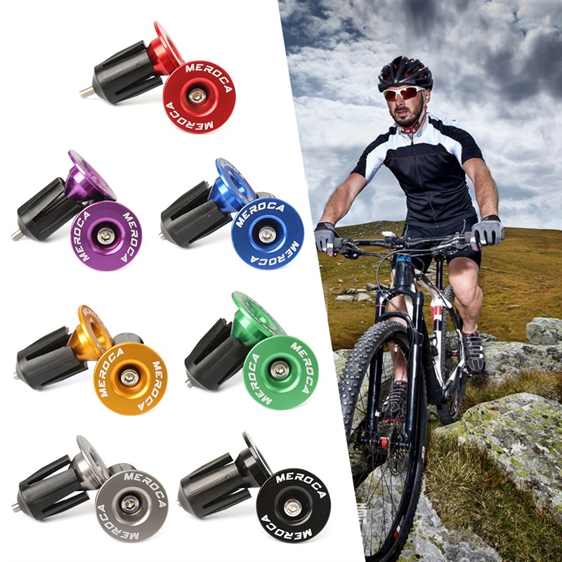 极速2023 1 Pair Mountain Road Bike Handlebar End Plugs Alumi - 图2