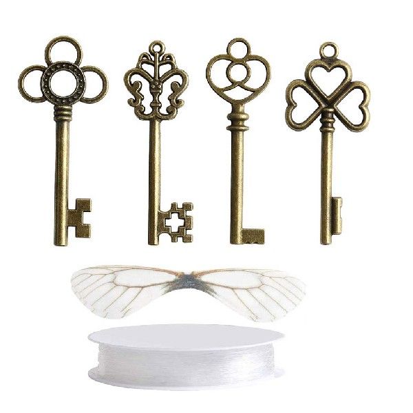 Flying Key Decorati rnoPendants Vintage Keys  Art Jewelry - 图0