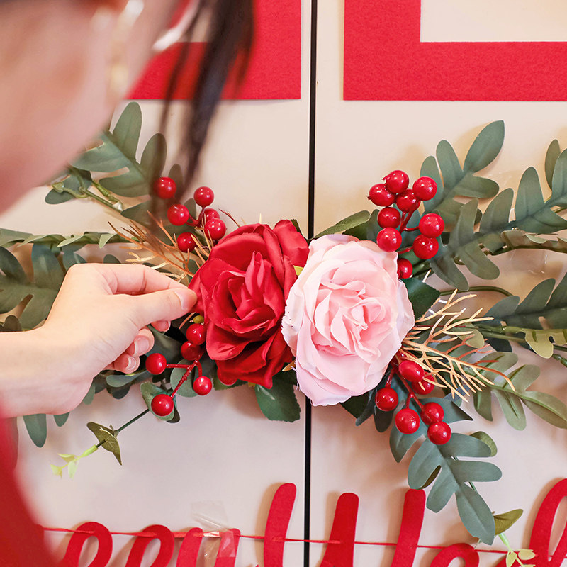 婚房布置套装结婚礼装饰新房卧室客厅男女方背景墙喜字拉花蜂窝球,淘宝优惠券,粉丝福利购,淘宝优惠卷