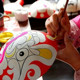 The Fire Horse Löffel Gesicht Holz leere Embryo DIY handgefertigt Kindergarten Schüler Malende Dekoration Anhänger chinesischer Stil
