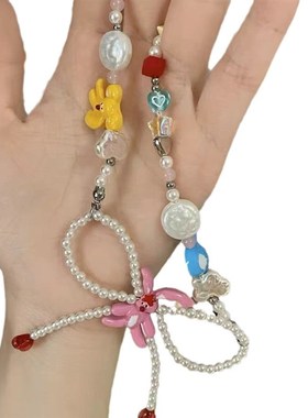 外星社天使怪物系列手工设计感串珠蝴蝶结K不锈钢少女可调节项链