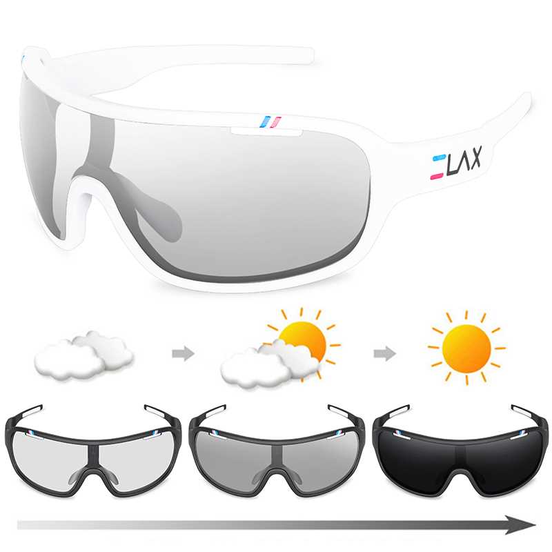 极速ELAX RAND Polarized Photochromic UV400 Outdoor Road Cycl - 图1