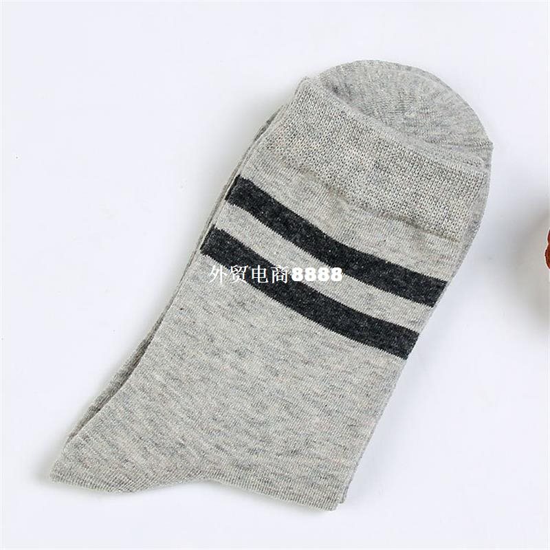 极速Men Socks Combed Cotton Stripes Casual Deodorant Sweat F - 图2