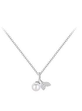 925鱼尾珍珠项链q2023新款爆款颈链高级感小众锁骨链