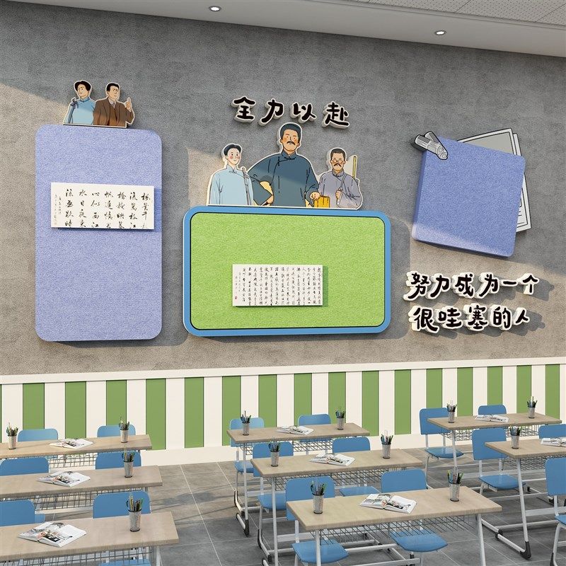 班级布置教室装饰毛毡文化墙贴公告栏初高中黑板报材料新学期开学,淘宝优惠券,粉丝福利购,淘宝优惠卷