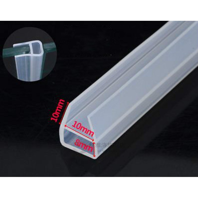 5M 6mm/8mm/10mm/12mm F  H Shape Glass Door Seals Silicone Ru - 图1