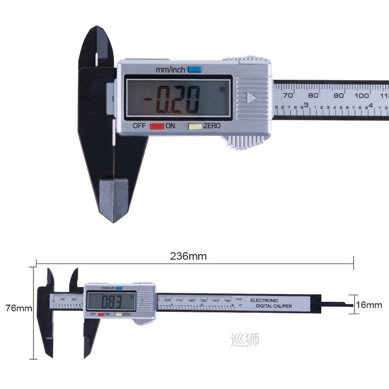 150mm 100mm Electronic Digital Caliper 6 Inch Vernier Calipe - 图0