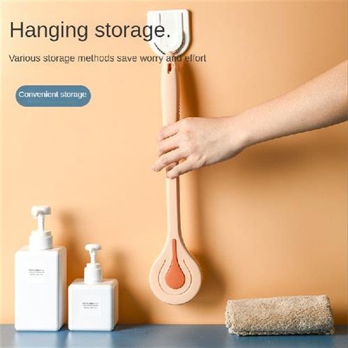 1pc Bath arush Lrng rHandle Soft Haio Bath Brush Back BBll - 图1