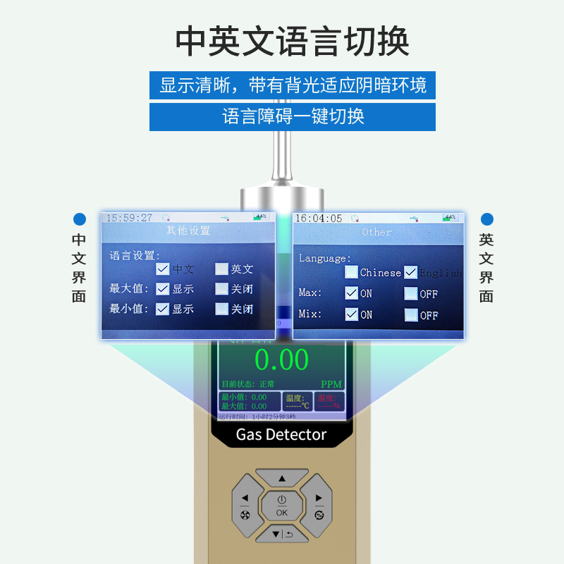 普利通便携泵吸式O氧化碳检测仪C二2气R体浓度氧含气量监 - 图0