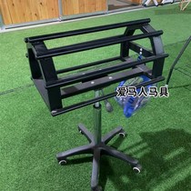 Rotating saddle rack floor-style saddle rack for saddle rack alloy telescopic rotary saddles placed saddle with wheels 5 wheels