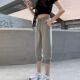 Cotton cropped pants women's sports pants thin Q loose casual outer shorts small feet harem pants medium pants leggings sweatpants