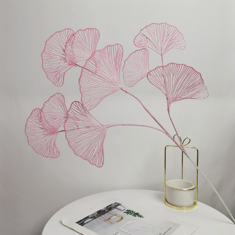 速发Fake Wedding Ginkgo Leaf Flowers Branch Artificial Ginkg - 图1