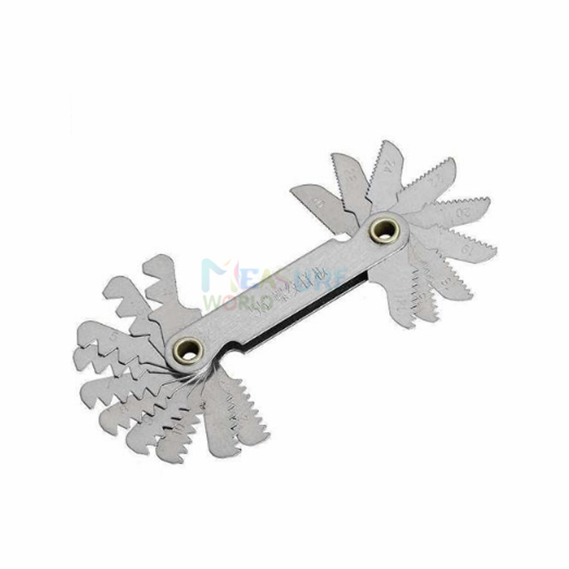 极速Practical 60 and 55 Degree Screw Thread Gage Gauge Metal-图1