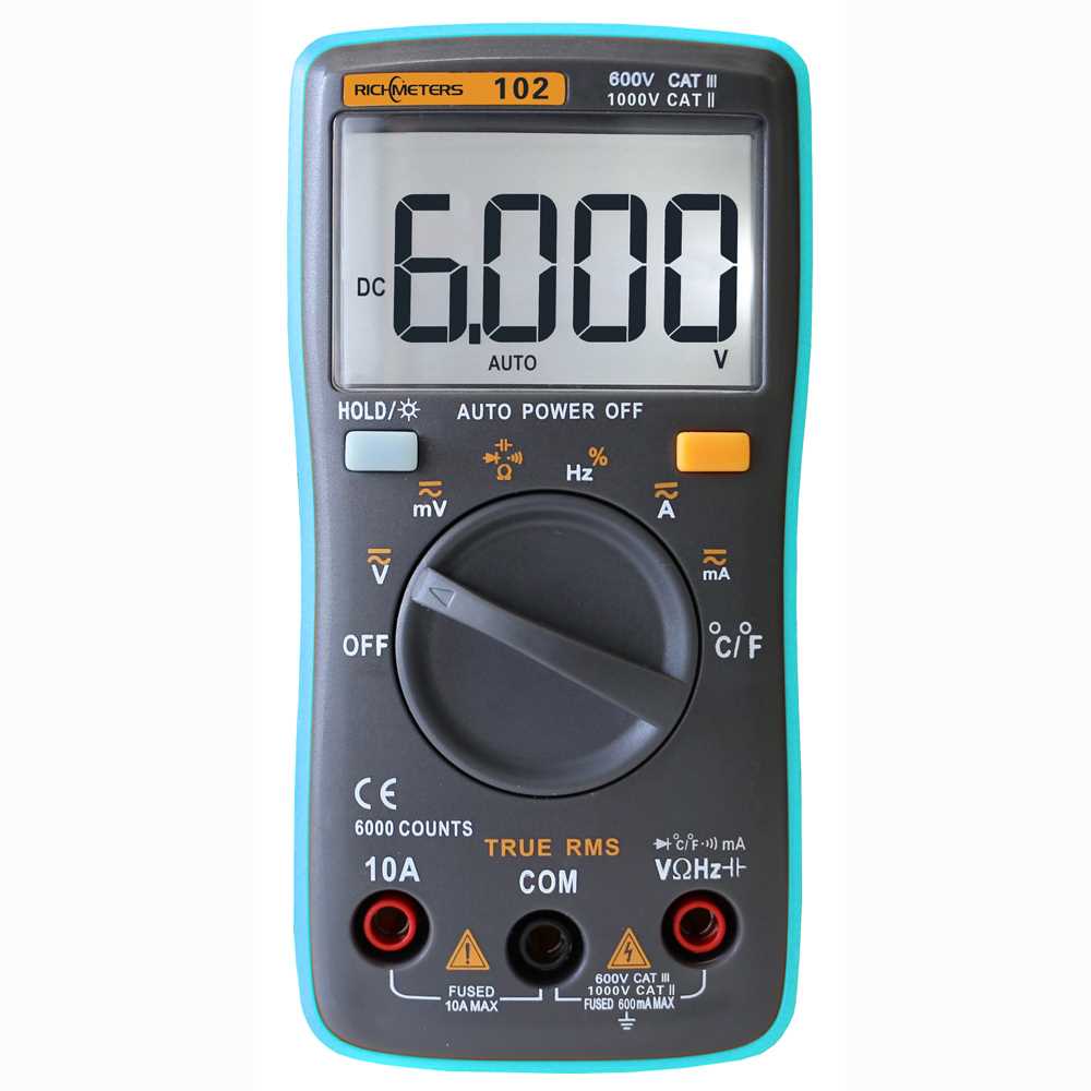 速发Dgtal Multmeter Tester RM102 101 409B Multmetro DC AC Vo - 图3