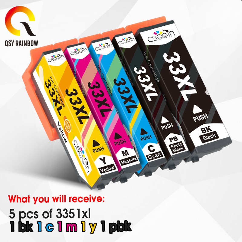 推荐5PK 33XL Compatible ink cartridge for Epson XP 530 XP 63 - 图0