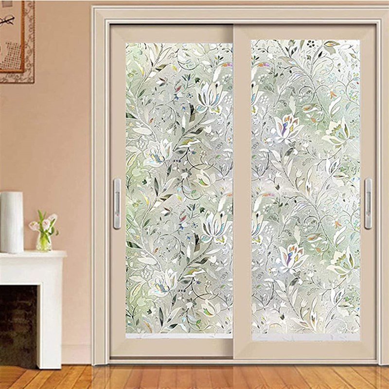 Windolc Privacy Film 3D Telip Pattern Sewf-Adhusive Static N-图2