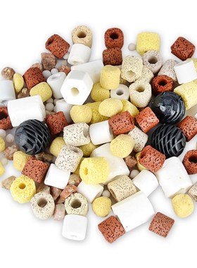 陶瓷过滤环鱼缸竹流水器鱼池过滤材料