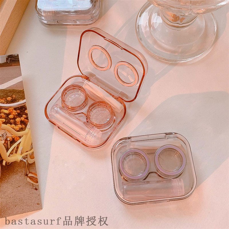 极速Simple contact lens box transparent beautiful pupil box - 图2