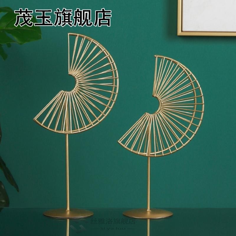 Nordic Style Bookshelf Iron Art Home Decor Ginkgo Leaf Figur - 图3