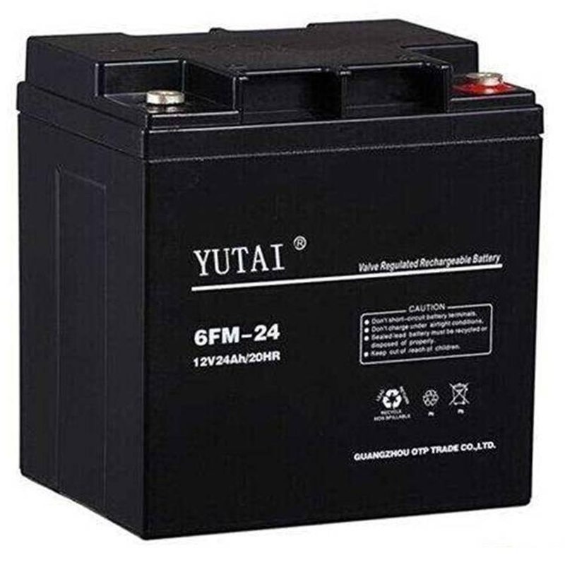 YUTAI蓄电池6FM-24宇泰蓄电池12V24AH/20HR机房配套 直流屏 UPS不 - 图0