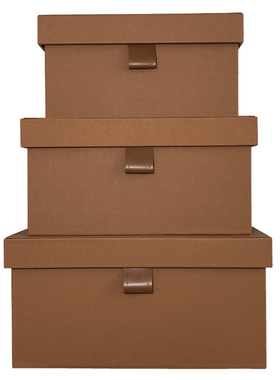 轻奢样板间收纳盒衣帽间收纳箱皮质整理箱储物盒衣柜装饰品摆件