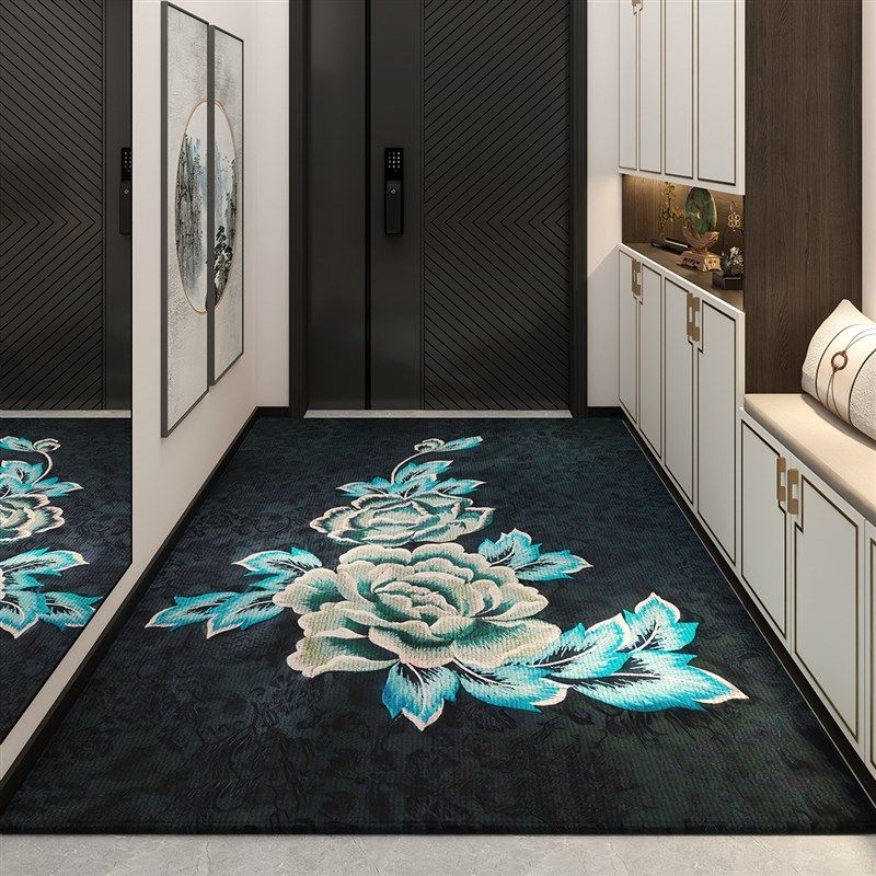 高级感中式入户门地垫进门门垫防滑大门口垫子可裁剪家用地毯定制,淘宝优惠券,粉丝福利购,淘宝优惠卷