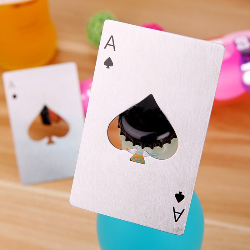 网红Spade A Card Bottle Opener Creative Playing Card Shape S - 图2