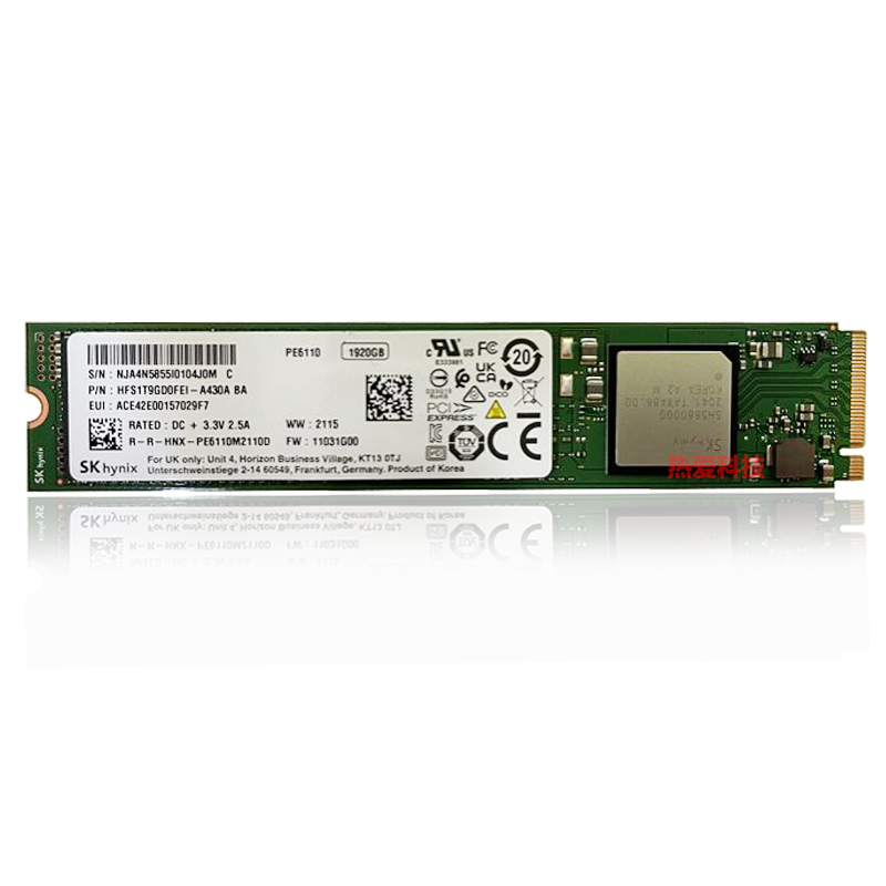 海力士 PE6110 1.92T M.2 22110 PCIE NVME 2T固态硬盘 SSD企业级-图3