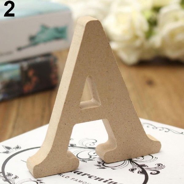 网红Freestanding A-Z Wood Wooden Letters Alphabet Hanging - 图0