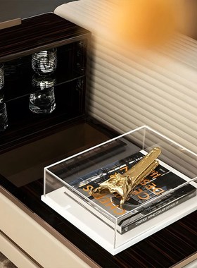 八度空间  现代样板间售楼处电视柜背景墙书架卷边盆帆船饰品摆件