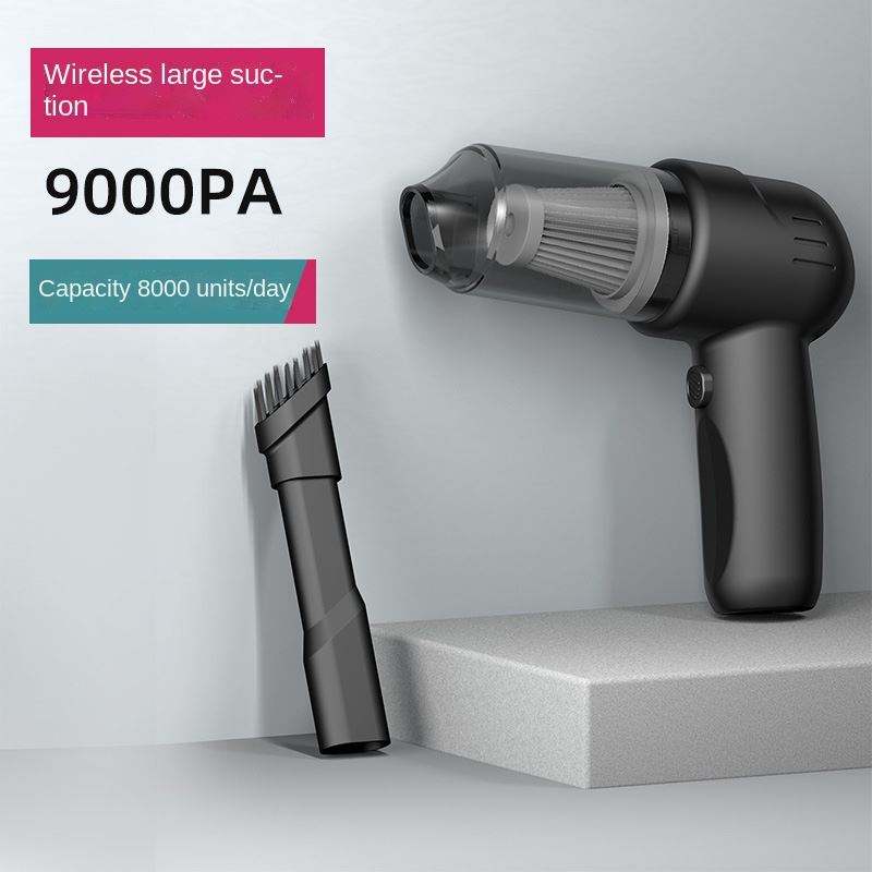 Cordless Handheld Car Vacuum CleaneGr 9000Pa Mini Dust Colle-图0