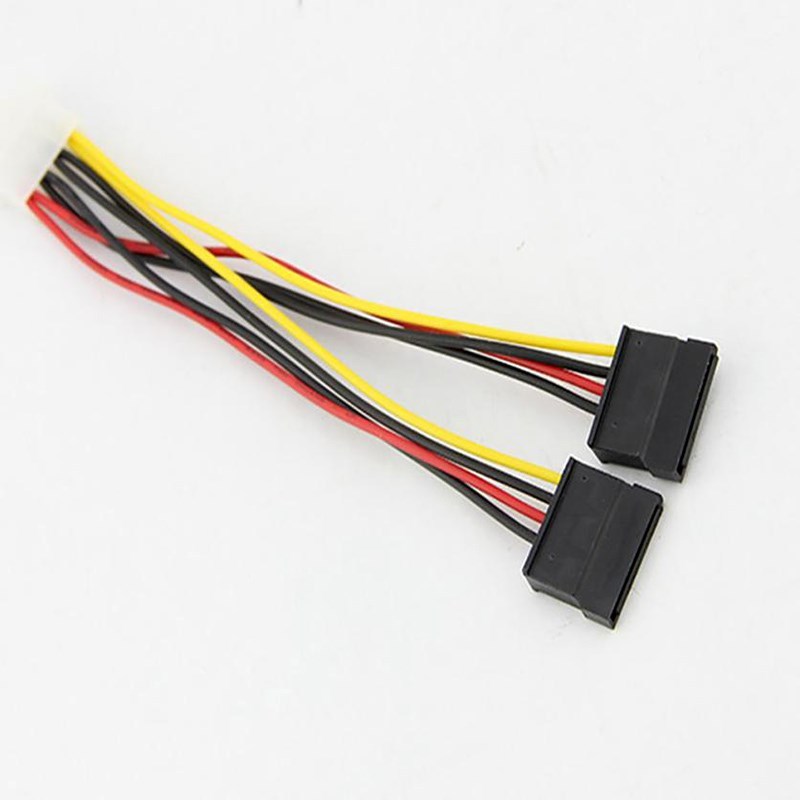 速发Laptop Adapter New 4Pin IDE Molex to 2 Serial ATA SATA Y - 图2