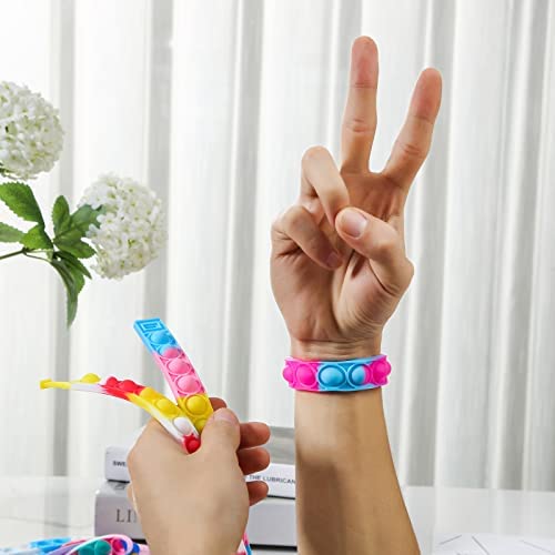 WQFXYZ Pt 3CS 20PCS Push Pop Fidget Toy FidgPet Bracele0  Du - 图0