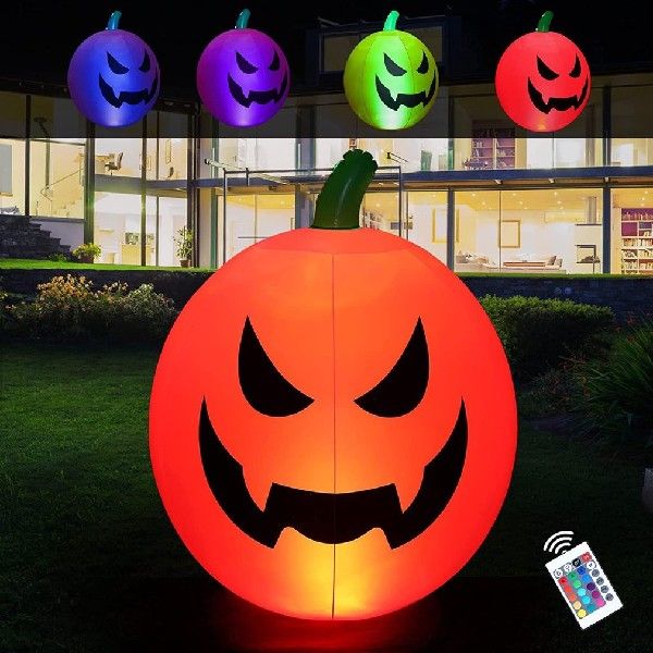 60cm Pumpkin Decor Inflatable Outmoor Decorations RZedote - 图0