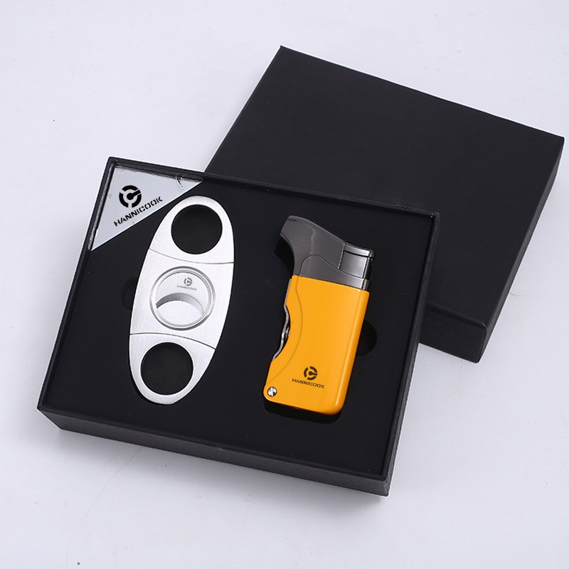 网红Cigar Cutter Scissor Lighter Suit Cigar Cigar Scissors L - 图2