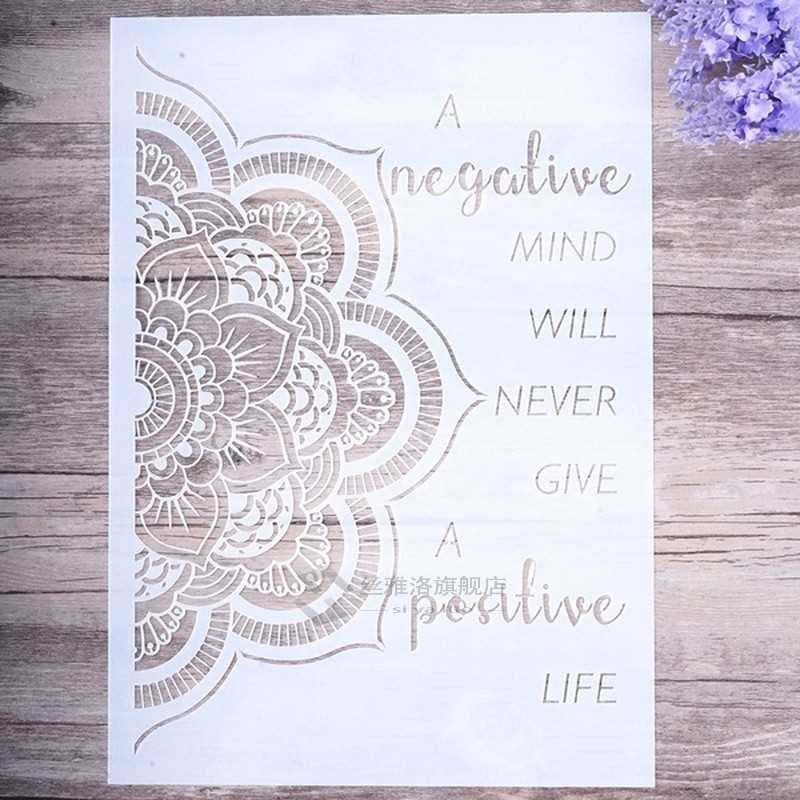 A3 A2 Size DIY Craft Mandala Stencils for NPainting on Wood,-图3