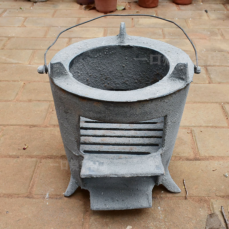 铸铁柴火灶家用烧柴农村多功能烧柴炉炒菜取暖炉户外野营炉子地锅