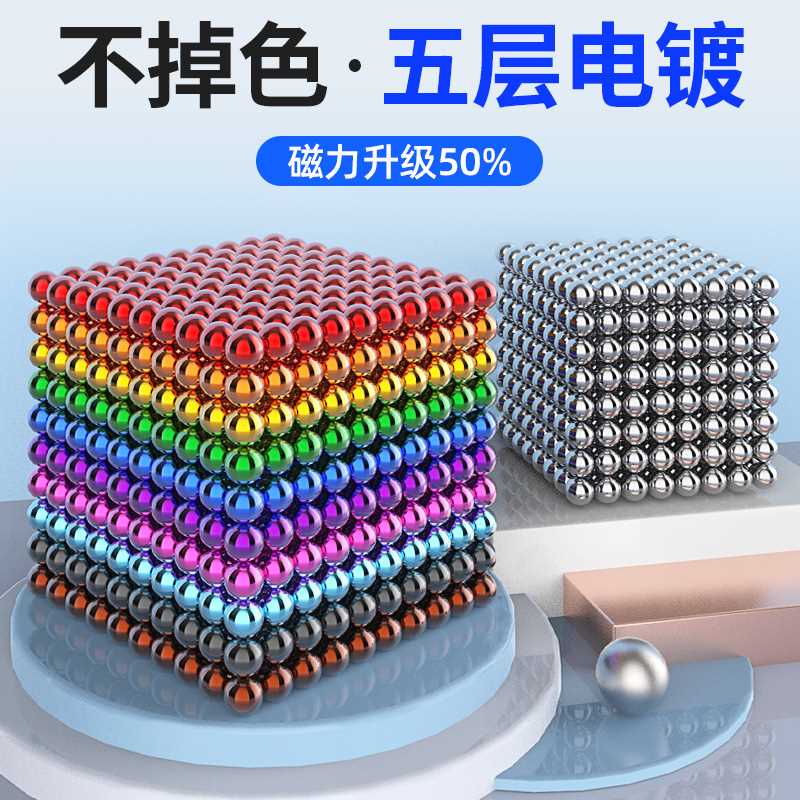 极速Magnet Metal Balls Magnetic stick Building Blocks Constr-图1