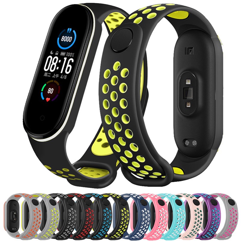 极速Strap for Mi band 6 7 Bracelet Sport Silicone Miband4 mi-图1