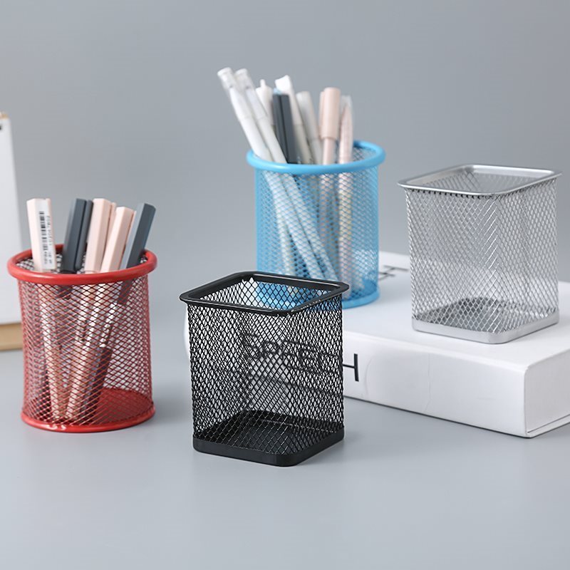 速发Circular grid pen holder student desk pen holder creativ - 图1