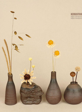 办公室装饰摆件家居饰品客厅书架茶室玄关中式瓶S子桌面书房工艺