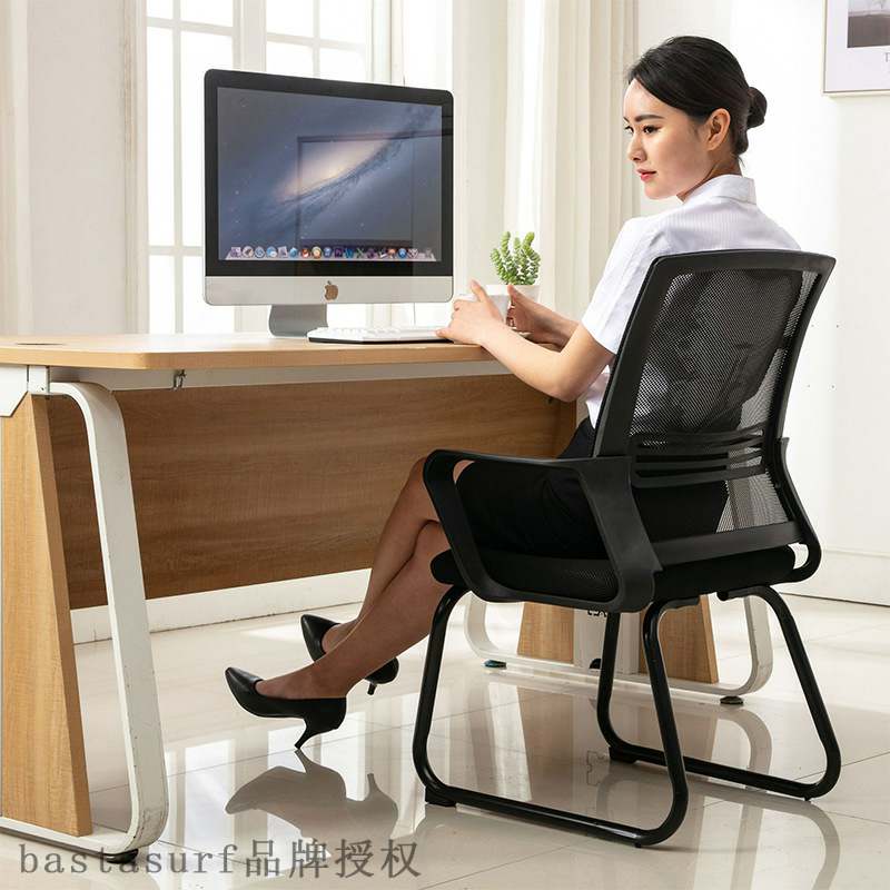 Household lifting swivel chair staff computer chair grid bo - 图1