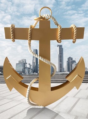 定制船锚金属铁质摆件公园商场室外户外模型道具